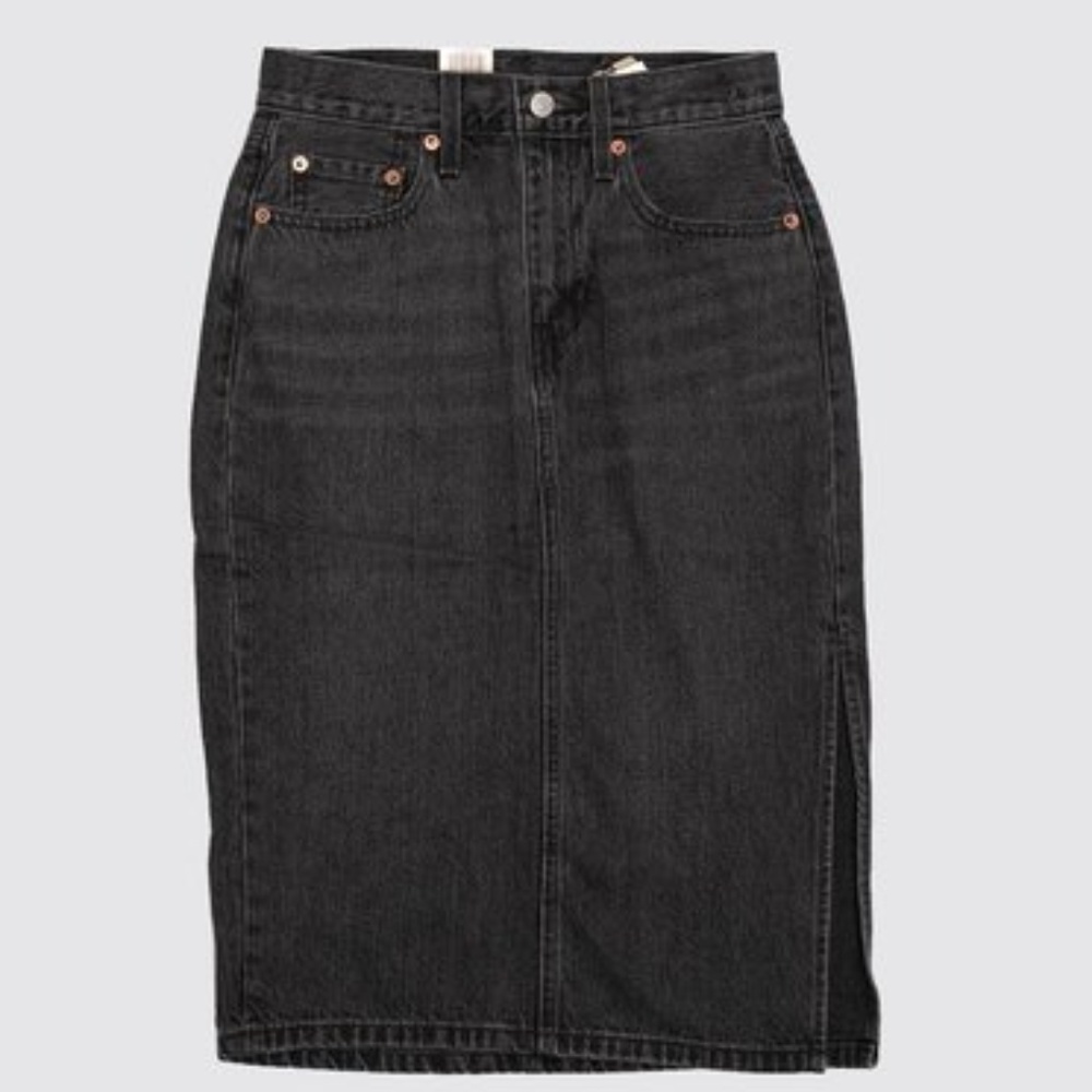Levis Side Slit Skirt - Picture 2 of 3